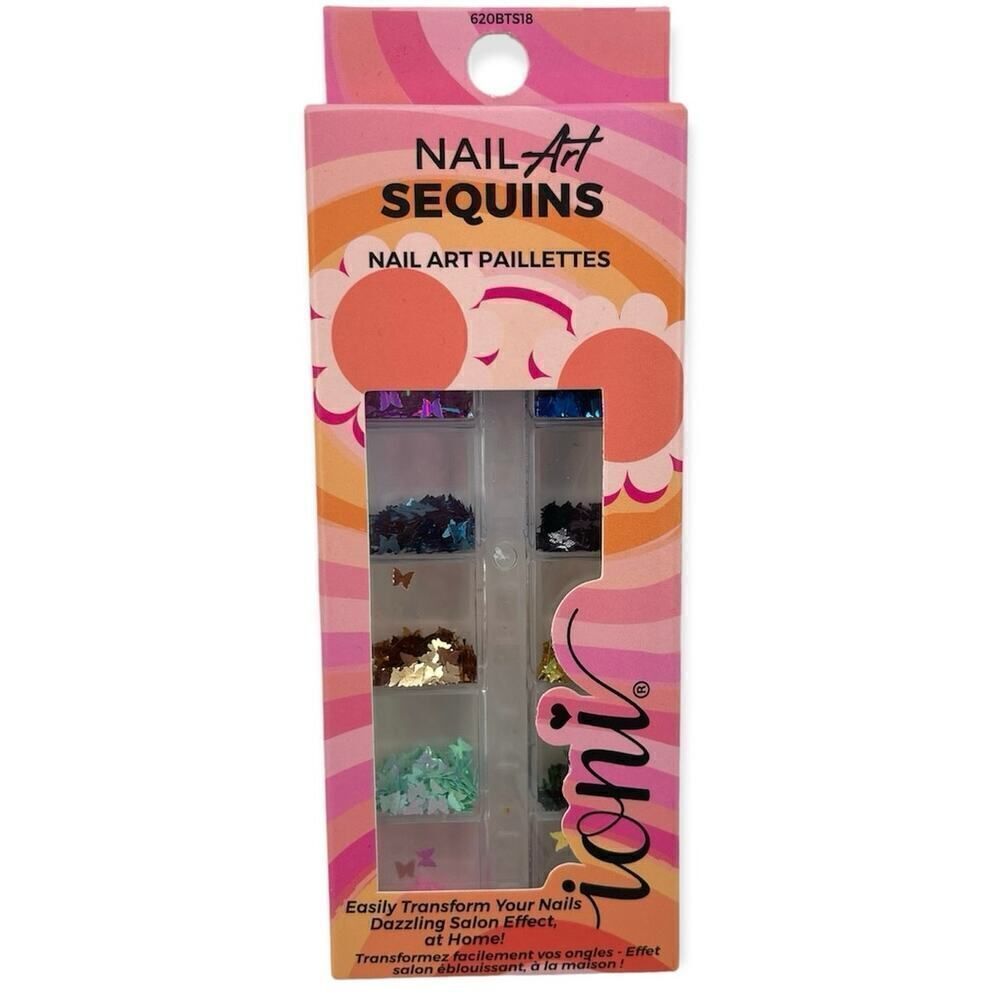 Ioni Multicolor Butterfly Attraction Nail Art Sequins